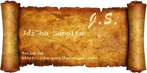 Jóba Sarolta névjegykártya